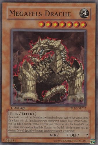 TLM-DE015 - Megafels-Drache - Super Rare - Deutsch - The Lost Millennium - mit LMS Trading Fieldcenter-Karte Yugioh von LMS Trading