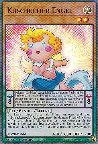 TOCH-DE020 - Kuscheltier Engel - Super Rare - Reprint - Deutsch - Toon Chaos - mit LMS Trading Fieldcenter-Karte Yugioh von LMS Trading