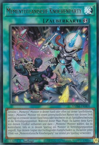 VASM-DE009 - Mementotlanische Knochenparty - Ultra Rare - 1. Auflage - Deutsch - Einzelkarte aus: Valiant Smashers - mit LMS Trading Fieldcenter - Yu-Gi-Oh von LMS Trading