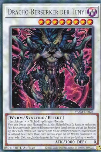 VASM-DE026 - Dracho-Berserker der Tenyi - Rare - 1. Auflage - Deutsch - Einzelkarte aus: Valiant Smashers - mit LMS Trading Fieldcenter - Yu-Gi-Oh VASM-DE026 - Dracho-Berserker der Tenyi - Rare - 1. Auflage - Deutsch - Einzelkarte aus: Valiant Smashers - mit LMS Trading Fieldcenter - Yu-Gi-Oh von LMS Trading