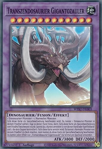 WISU-DE003 - Transzendosaurier Gigantozauler - Super Rare - 1. Auflage - Deutsch - Wild Survivors - mit LMS Trading Fieldcenter-Karte Yugioh WISU-DE003 - Transzendosaurier Gigantozauler - Super Rare - 1. Auflage - Deutsch - Wild Survivors - mit LMS Trading Fieldcenter-Karte Yugioh von LMS Trading