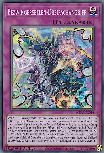 WISU-DE026 - Bezwingerseelen-Dreifachangriff - Super Rare - 1. Auflage - Deutsch - Wild Survivors - mit LMS Trading Fieldcenter-Karte Yugioh WISU-DE026 - Bezwingerseelen-Dreifachangriff - Super Rare - 1. Auflage - Deutsch - Wild Survivors - mit LMS Trading Fieldcenter-Karte Yugioh von LMS Trading