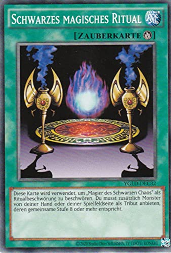 YGLD-DEC32 - Schwarzes magisches Ritual - Common - Reprint - Deutsch - Yugi's Legendary Decks - mit LMS Trading Fieldcenter-Karte Yugioh YGLD-DEC32 - Schwarzes magisches Ritual - Common - Reprint - Deutsch - Yugi's Legendary Decks - mit LMS Trading Fieldcenter-Karte Yugioh von LMS Trading
