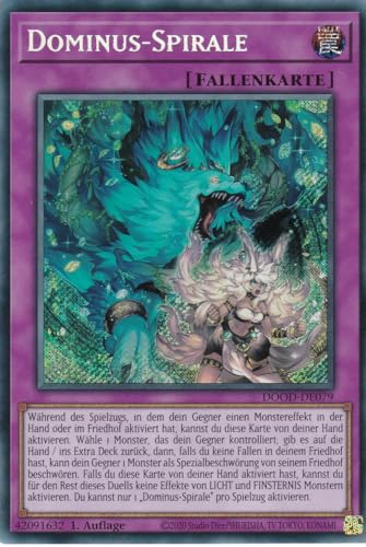 Yu-Gi-Oh! - Dominus-Spirale – DOOD-DE079 – Secret Rare – 1. Auflage – Deutsch – Doom of Dimensions - mit LMS Trading Fieldcenter-Karte Yu-Gi-Oh! - Dominus-Spirale – DOOD-DE079 – Secret Rare – 1. Auflage – Deutsch – Doom of Dimensions - mit LMS Trading Fieldcenter-Karte von LMS Trading
