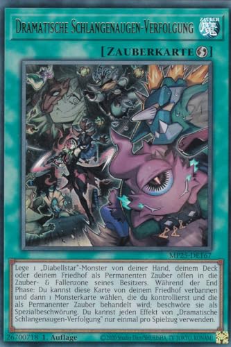 Yu-Gi-Oh! - Dramatische Schlangenaugen-Verfolgung – MP25-DE167 – Ultra Rare – 1. Auflage – Deutsch – 2025 Mega-Pack Tin - mit LMS Trading Fieldcenter-Karte Yu-Gi-Oh! - Dramatische Schlangenaugen-Verfolgung – MP25-DE167 – Ultra Rare – 1. Auflage – Deutsch – 2025 Mega-Pack Tin - mit LMS Trading Fieldcenter-Karte von LMS Trading
