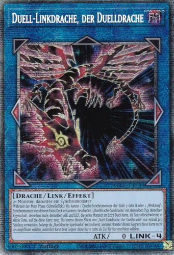 Yu-Gi-Oh! – MP25-DE039 – Duell Linkdrache der Duelldrache – Starlight Rare – 1. Auflage – Deutsch – 2025 Mega-Pack Tin - mit LMS Trading Fieldcenter-Karte Yu-Gi-Oh! – MP25-DE039 – Duell Linkdrache der Duelldrache – Starlight Rare – 1. Auflage – Deutsch – 2025 Mega-Pack Tin - mit LMS Trading Fieldcenter-Karte von LMS Trading