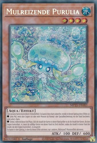 Yu-Gi-Oh! - MP25-DE085 – Mulreizende Purulia – Secret Rare – 1. Auflage – Deutsch – 2025 Mega-Pack Tin - mit LMS Trading Fieldcenter-Karte Yu-Gi-Oh! - MP25-DE085 – Mulreizende Purulia – Secret Rare – 1. Auflage – Deutsch – 2025 Mega-Pack Tin - mit LMS Trading Fieldcenter-Karte von LMS Trading