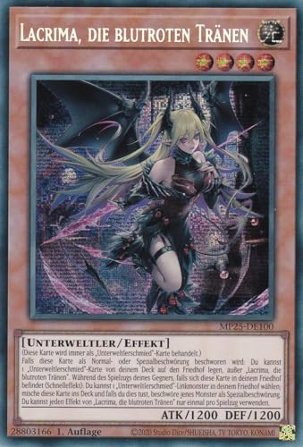 Yu-Gi-Oh! - MP25-DE100 – Lacrima die Blutroten Tränen – Secret Rare – 1. Auflage – Deutsch – 2025 Mega-Pack Tin - mit LMS Trading Fieldcenter-Karte Yu-Gi-Oh! - MP25-DE100 – Lacrima die Blutroten Tränen – Secret Rare – 1. Auflage – Deutsch – 2025 Mega-Pack Tin - mit LMS Trading Fieldcenter-Karte von LMS Trading