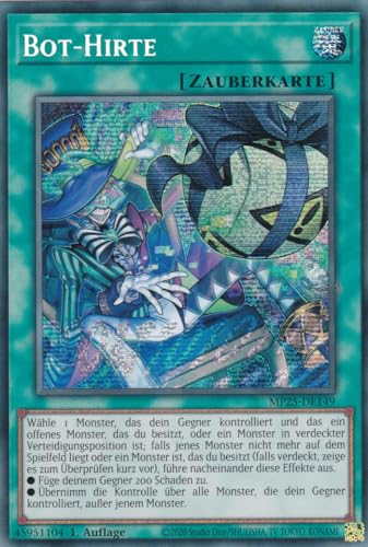 Yu-Gi-Oh! - MP25-DE149 – Bot-Hirte – Secret Rare – 1. Auflage – Deutsch – 2025 Mega-Pack Tin - mit LMS Trading Fieldcenter-Karte Yu-Gi-Oh! - MP25-DE149 – Bot-Hirte – Secret Rare – 1. Auflage – Deutsch – 2025 Mega-Pack Tin - mit LMS Trading Fieldcenter-Karte von LMS Trading