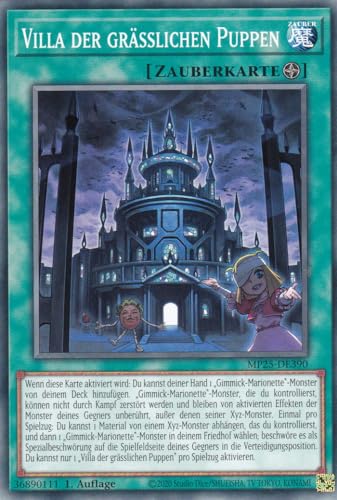 Yu-Gi-Oh! - Villa der grässlichen Puppen – MP25-DE390 – Common – 1. Auflage – Deutsch – 2025 Mega-Pack Tin - mit LMS Trading Fieldcenter-Karte Yu-Gi-Oh! - Villa der grässlichen Puppen – MP25-DE390 – Common – 1. Auflage – Deutsch – 2025 Mega-Pack Tin - mit LMS Trading Fieldcenter-Karte von LMS Trading