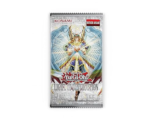 Yugioh - Light of Destruction - LODT - Booster Pack (9 Karten mit Einer Garantierten Holo Karte) - Deutsch - Reprint - Originalverpackt - mit LMS Trading Fieldcenter-Karte von LMS Trading