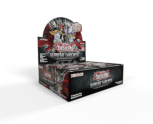 Yugioh - Supreme Darkness - SUDA - Display (24 Booster Packs je 9 Karten) - DEUTSCH - 1. Auflage - Originalverpackt - mit LMS Trading Fieldcenter-Karte von LMS Trading