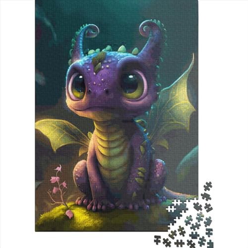 1000-teiliges Baby-Drachen-Puzzle für Kinder, Puzzle, Puzzle für Erwachsene, Lernspielzeug, 1000 Stück (75 x 50 cm) von LMYmoney