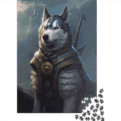 1000-teiliges Husky-Wikinger-Puzzle für Kinder, Puzzle, Puzzle für Erwachsene, Heimlernspiele, DIY-Spielzeug, 1000 Stück (75 x 50 cm) von LMYmoney