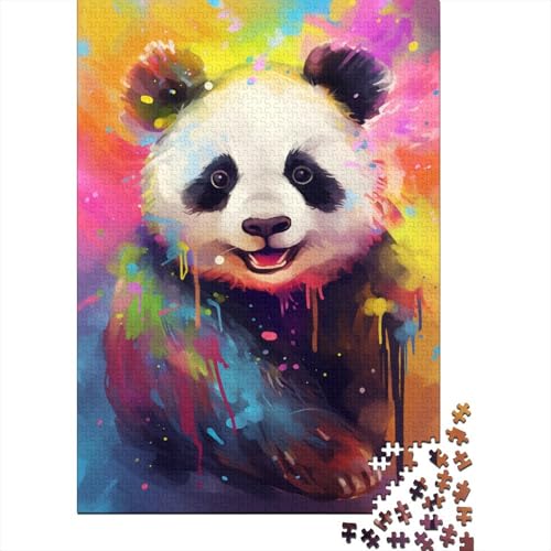 1000-teiliges Panda-Art-Puzzle für Erwachsene und Teenager, Lernspiele für zu Hause, DIY-Spielzeug, 1000 Stück (75 x 50 cm) von LMYmoney