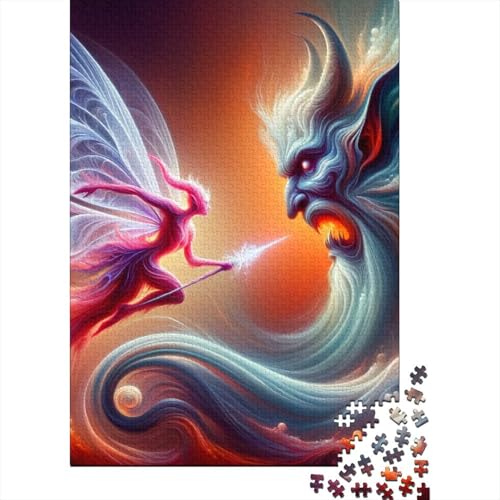 1000-teiliges Puzzle „Cosmic Beasts“ für Erwachsene, schwierige Puzzles aus Holz für Teenager, Geschenke, Heimdekoration, Puzzle-Spielzeug, 1000 Stück (75 x 50 cm) von LMYmoney