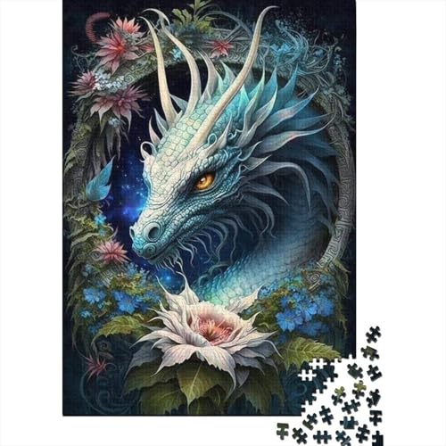 1000-teiliges Puzzle für Erwachsene, Art Dragon, Puzzles für Erwachsene, Kartonpuzzles, Lernspiele für Erwachsene und 1000 Teile (75 x 50 cm) von LMYmoney