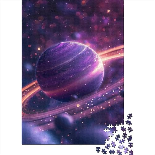 1000-teiliges Puzzle mit Planeten und bunten Polarlichtern für Kinder, Puzzle, Lernspielzeug, 1000 Stück (75 x 50 cm) von LMYmoney