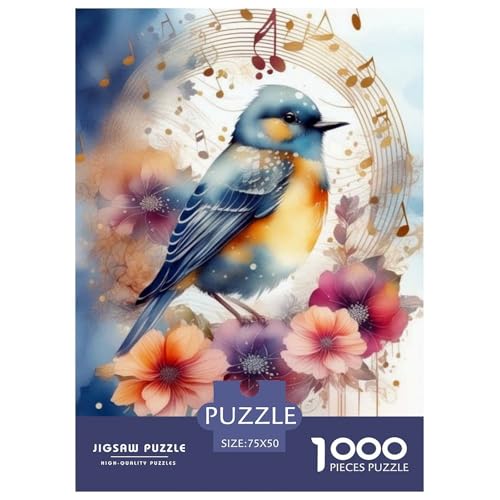 1000-teiliges Puzzle mit Tierkunst und Vögeln für Erwachsene, Puzzles, Lernspielzeug, 1000 Stück (75 x 50 cm) von LMYmoney