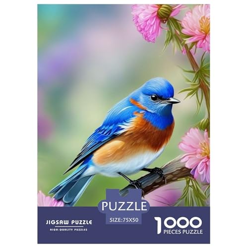 1000-teiliges Puzzle mit Tierkunst und Vögeln für Erwachsene und Teenager, Lernspiele für zu Hause, DIY-Spielzeug, 1000 Stück (75 x 50 cm) von LMYmoney