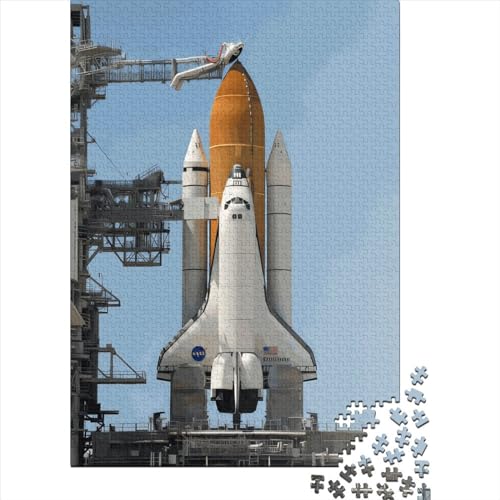 1000-teiliges Space Shuttle-Puzzle für Kinder, Puzzle, Puzzle für Erwachsene, Heimlernspiele, DIY-Spielzeug, 1000 Stück (75 x 50 cm) von LMYmoney