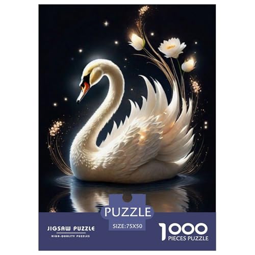 1000-teiliges Tierkunst-Vogel-Holzpuzzle, Holzpuzzle für Erwachsene und Jugendliche ab 12 Jahren, 1000 Stück (75 x 50 cm) von LMYmoney