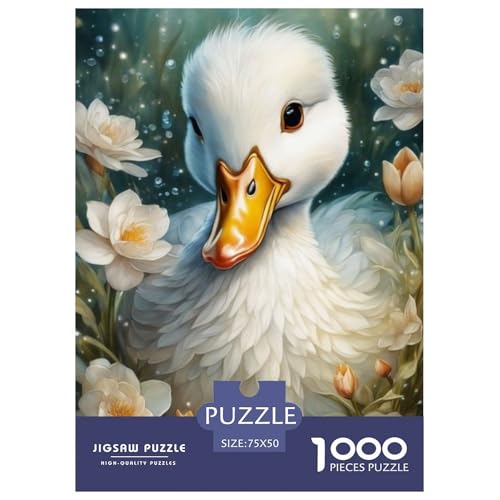 1000-teiliges Tierkunst-Vogel-Puzzle für Erwachsene, schwieriges Holzpuzzle für Erwachsene, 1000 Teile (75 x 50 cm) von LMYmoney