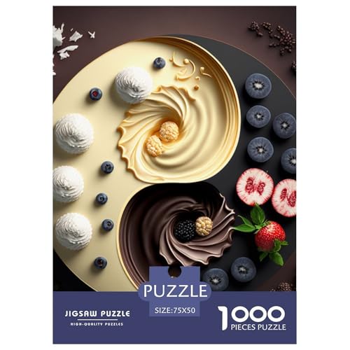 1000-teiliges Yin-Yang-Art-Puzzle für Erwachsene und Teenager, Lernspielzeug aus Holz, 1000 Teile (75 x 50 cm) von LMYmoney