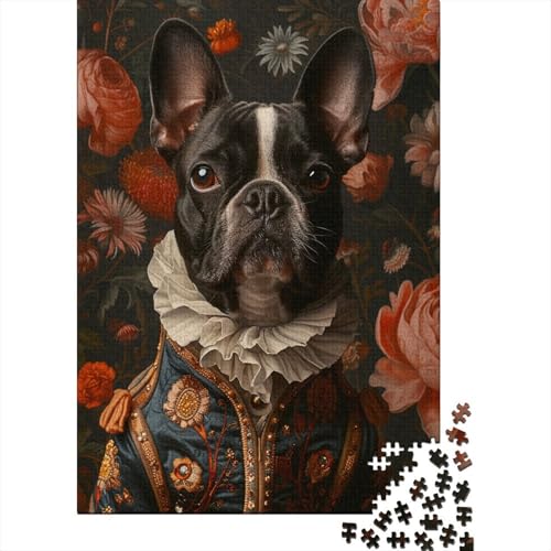 300-teiliges Gentleman-Hunde-Puzzle für Erwachsene und Teenager, Holzpuzzle für Kinder, Lernspiel, Herausforderungsspielzeug, 300 Stück (40 x 28 cm) von LMYmoney