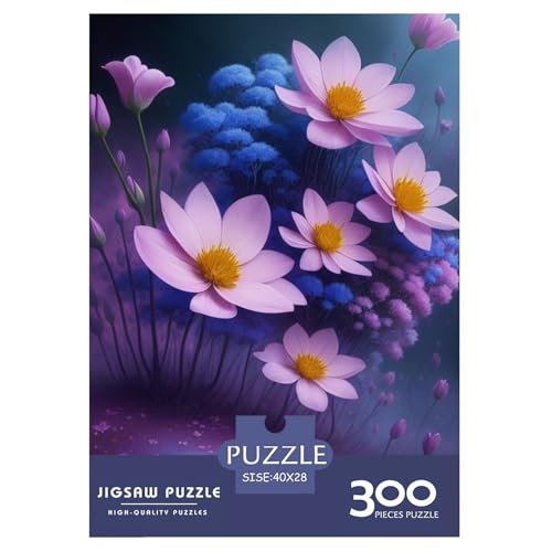 300-teiliges Kunst-Blumen-Puzzle für Erwachsene, Puzzle, Lernspiel, Herausforderungsspielzeug, 300 Stück (40 x 28 cm) von LMYmoney