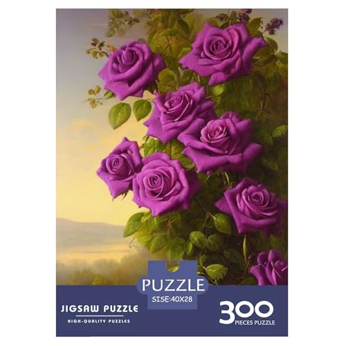 300-teiliges Kunst-Blumen-Puzzle für Erwachsene und Teenager, Holzpuzzle für Familienspaß und Spieleabend, 300 Teile (40 x 28 cm) von LMYmoney