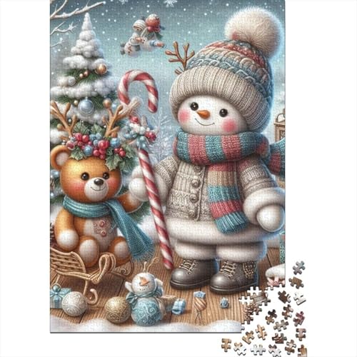 300-teiliges Puzzle „Frohe Weihnachten“, Puzzle für Kinder, Holzbrett-Puzzle, Lernspiel, Herausforderungsspielzeug, 300 Stück (40 x 28 cm) von LMYmoney