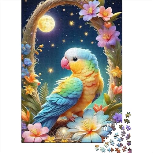 300-teiliges Puzzle für Erwachsene, künstlerisches, farbenfrohes Papageien-Puzzle für Erwachsene, Kartonpuzzle, Lernspiele für Erwachsene und 300 Teile (40 x 28 cm) von LMYmoney