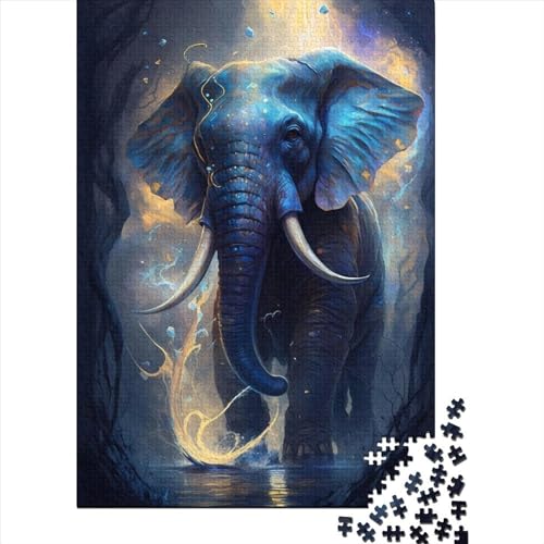 300-teiliges Puzzle für Kinder, Elefant, traumhafte Puzzles für Kinder, Puzzle aus Pappe, pädagogisches Spielzeug zum Stressabbau, Puzzle 300 Teile (40 x 28 cm) von LMYmoney