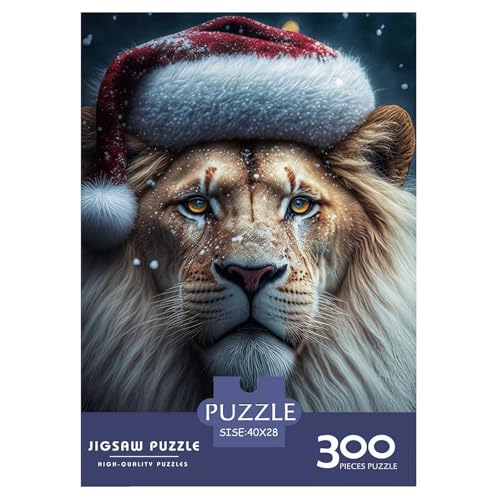 300-teiliges Puzzle mit Tierkunst-Löwenmotiv, für Erwachsene, Puzzles für Erwachsene, Puzzles, einzigartige Heimdekoration und Geschenke, 300 Teile (40 x 28 cm) von LMYmoney