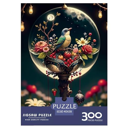 300-teiliges Puzzle mit Tierkunst und Vögeln für Erwachsene und Teenager, Lernspielzeug aus Holz, 300 Teile (40 x 28 cm) von LMYmoney