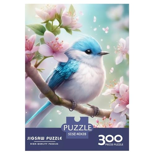 300-teiliges Puzzle mit Tierkunst und Vögeln für Erwachsene und Teenager. Holzpuzzle für Familienspaß und Spieleabende. 300 Teile (40 x 28 cm) von LMYmoney