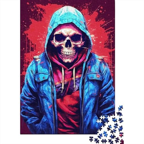 300-teiliges Street Cred Skull-Puzzle für Erwachsene Teenager. Puzzles für Kinder und Teenager für Erwachsene, ab 14 Jahren. 300 Teile (40 x 28 cm) von LMYmoney