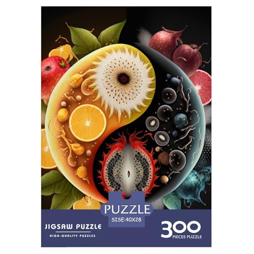 300-teiliges Yin-Yang-Art-Puzzle für Erwachsene und Teenager, Lernspiele für zu Hause, DIY-Spielzeug, 300 Stück (40 x 28 cm) von LMYmoney