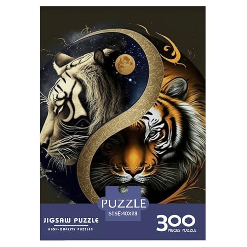 300-teiliges Yin-Yang-Kunst-Puzzle für Erwachsene, schwieriges Puzzle für Erwachsene, Spaß für die ganze Familie, Puzzle 300 Teile (40 x 28 cm) von LMYmoney