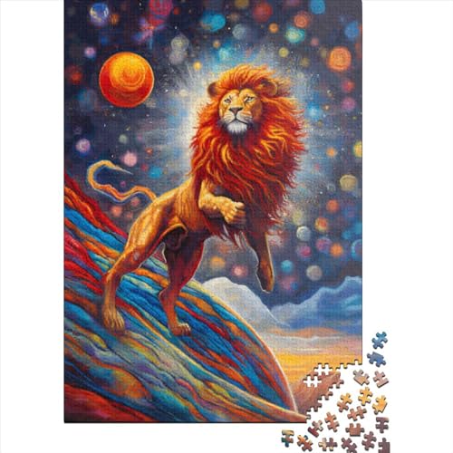 300-teiliges lustiges Löwen-Puzzle für Kinder, Puzzle für Erwachsene, Lernspielzeug, 300 Teile (40 x 28 cm) von LMYmoney