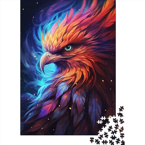 500-teiliges Art Phoenix-Puzzle, großes Puzzle, Spielzeug, Geschenk, pädagogisches, intellektuelles, lustiges Familienspiel, 500 Teile (52 x 38 cm) von LMYmoney