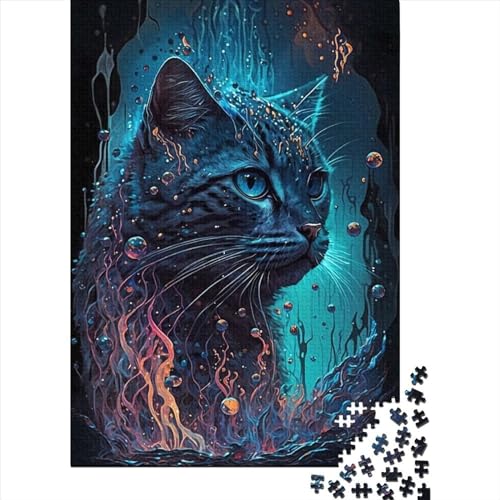 500-teiliges Puzzle, Cat2325, Puzzle für Kinder, Holzbrett-Puzzle, Lernspiel für Erwachsene, 500 Teile (52 x 38 cm) von LMYmoney