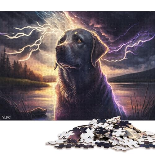 500-teiliges Puzzle „Labrador Dreams“, Puzzle, Puzzle zum Zusammenbauen, Spielzeug, interaktives Familienspiel, 500 Teile (52 x 38 cm) von LMYmoney