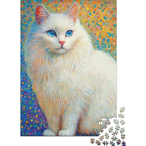 500-teiliges Puzzle Birman Puzzle für Kinder, Holzbrettpuzzle, Lernspiel für Erwachsene, 500 Teile (52 x 38 cm) von LMYmoney