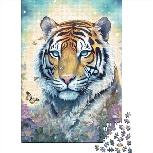 500-teiliges Puzzle für Erwachsene, Tierkunst, Tiger-Puzzles für Erwachsene, Kartonpuzzles, Lernspiele für Erwachsene und 500 Teile (52 x 38 cm) von LMYmoney