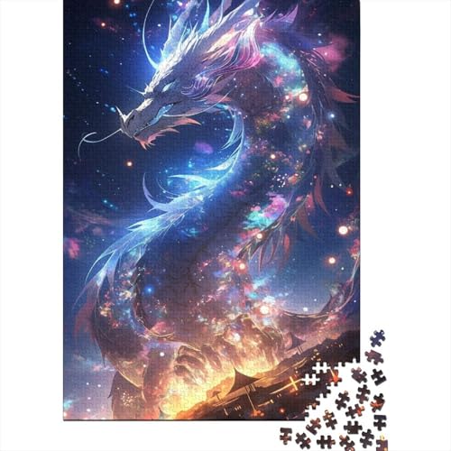 500-teiliges Puzzle für Erwachsene mit Anime-Kunst, Drachen, pädagogisches Puzzle, geistiges Puzzle, lustiges Familienspiel, 500 Teile (52 x 38 cm) von LMYmoney