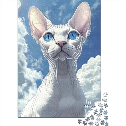 500-teiliges Puzzle für Kinder, Sphinx-Katze, Puzzle für Kinder, Kartonpuzzle, Lernspiel für Erwachsene, 500 Teile (52 x 38 cm) von LMYmoney