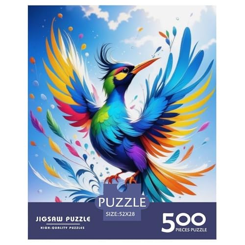 500-teiliges Puzzle mit Tierkunst und Vögeln, für Erwachsene und Teenager, 500 Teile (52 x 38 cm) von LMYmoney