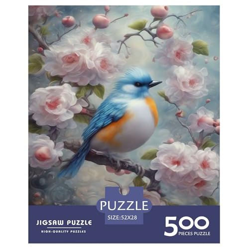 500-teiliges Puzzle mit Tierkunst und Vögeln für Erwachsene, Puzzle, Lernspiel, Herausforderungsspielzeug, 500 Stück (52 x 38 cm) von LMYmoney